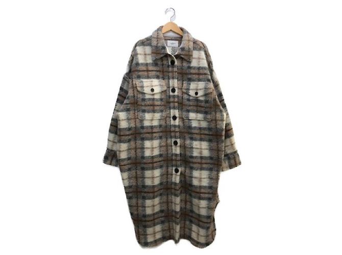 ****ISABEL MARANT ETOILE Check Pattern Wool Coats