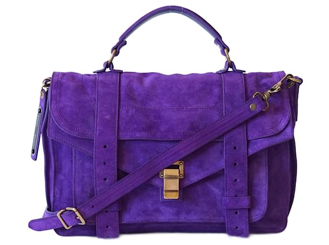 Ps1 handbag Proenza Schouler Grey in Suede - 39531391