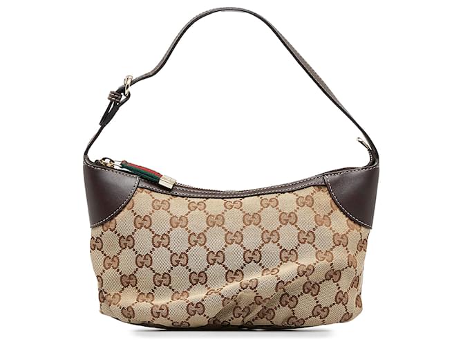 Gucci Baguette Leather Shoulder Bag 