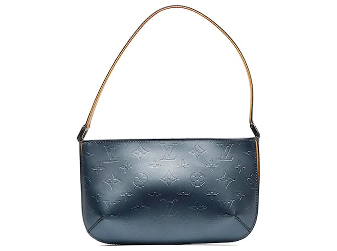 Louis Vuitton Blue Monogram Mat Fowler Leather Pony-style calfskin  ref.968952 - Joli Closet