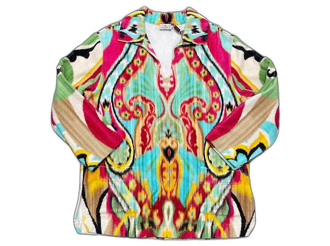 Etro Baumwoll Terry Bluse Mehrfarbig Mehrfarben