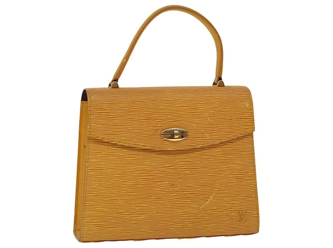 LOUIS VUITTON Epi Malesherbes Hand Bag Tassili Yellow Jonne M52379 auth 45445 Leather  ref.969105