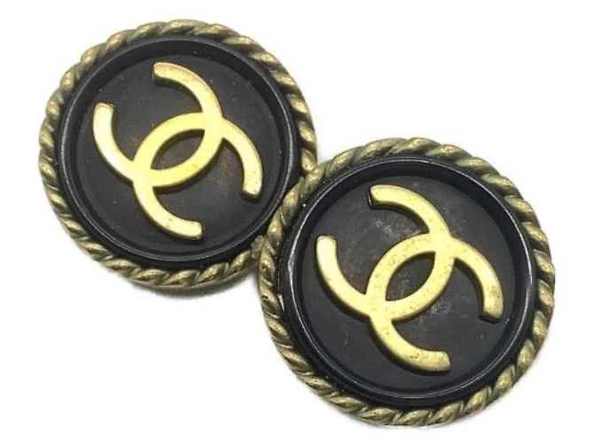 Orecchini Chanel neri e oro Nero D'oro 