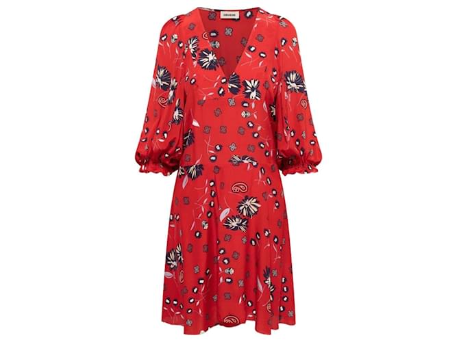 Autre Marque Dresses Red Silk  ref.969159