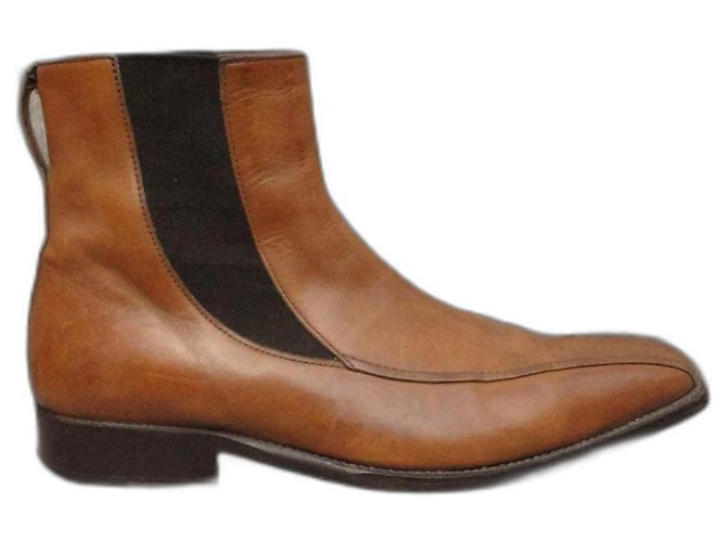 Lanvin Lederstiefel Hellbraun Größe 40