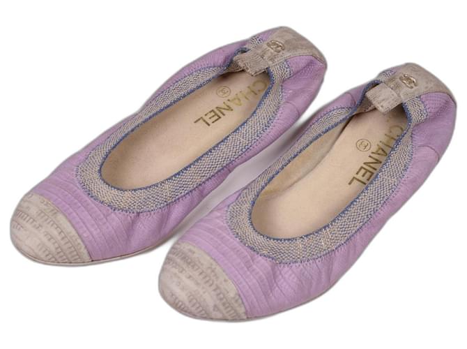 Chanel Lizard Ballet Flats Multiple colors Exotic leather  ref.969182