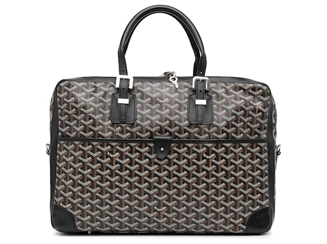 GOYARD SAINT-LOUIS GM SHOPPING BAG IN GRAY CANVAS - 100999 Grey