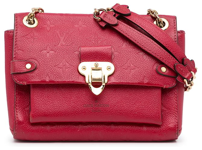 Louis Vuitton Monograma rojo Empreinte Vavin BB Roja Cuero ref.969254 -  Joli Closet