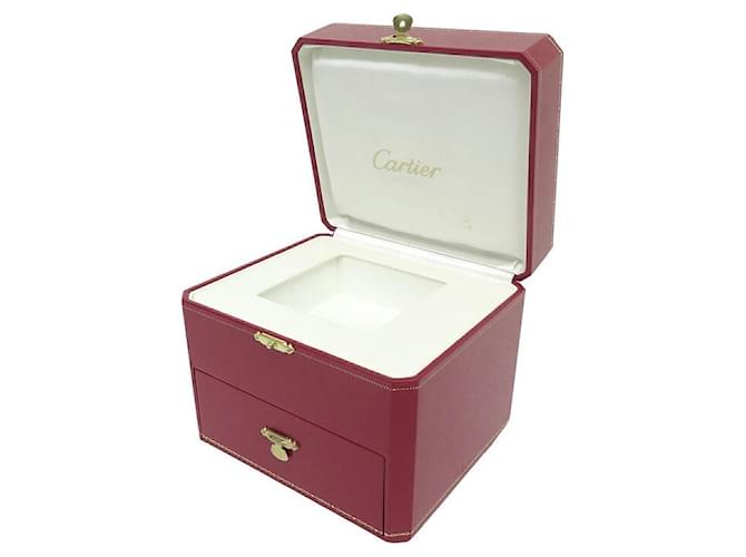 CARTIER COWA BOX0045 FOR PANTHER SANTOS WATCH BOX JEWELRY DRAWER WATCH Red Leather  ref.969352