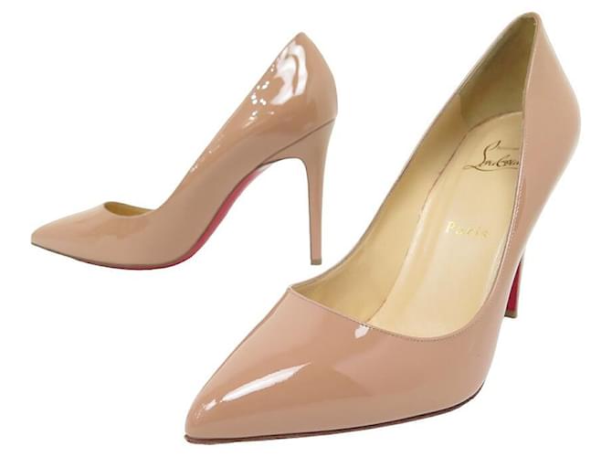 Christian Louboutin So Kate 120 Nude Patent Pumps 37.5 Pigalle
