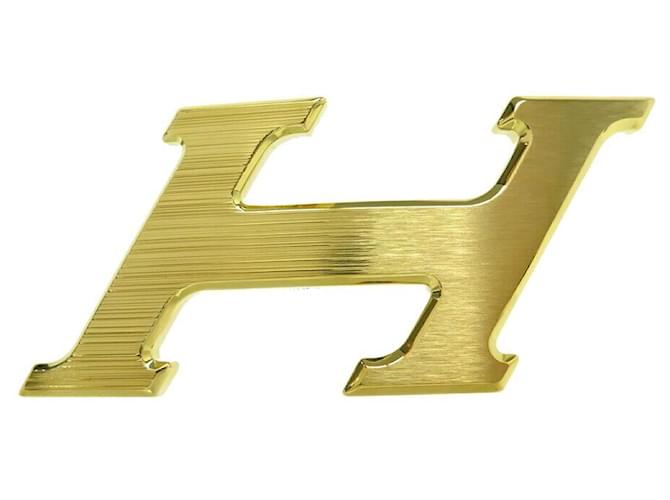 Hermès NEW HERMES H SPEED BELT BUCKLE 32MM GOLD METAL BRUSHED BELT BUCKLE Golden  ref.969358