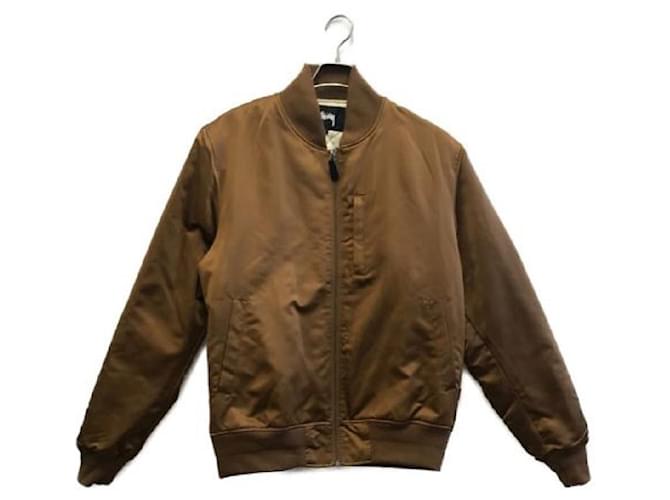 Autre Marque ****STUSSY Brown Bomber Jacket Polyester  ref.969402
