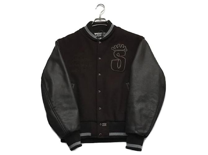 Autre Marque ****STUSSY Brown Jacket Wool Nylon  ref.969440
