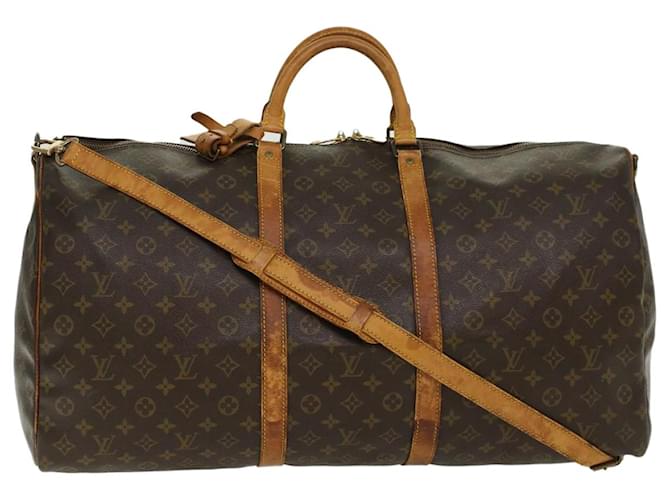 Louis Vuitton Monogram Keepall Bandouliere 60 Boston Bag M41412 LV Auth 45551 Cloth  ref.969489