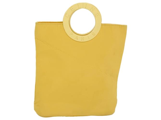 Céline CELINE Hand Bag Nylon Yellow Auth ar9694b  ref.969516
