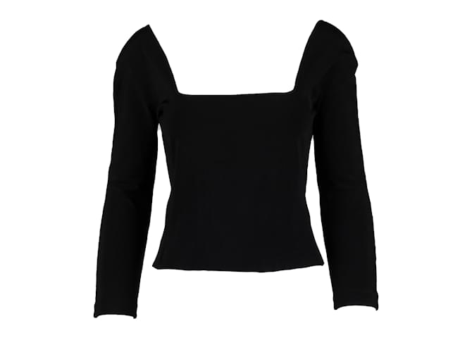 Autre Marque Collection Privée Top with Jewelled Brooch Black  ref.969642
