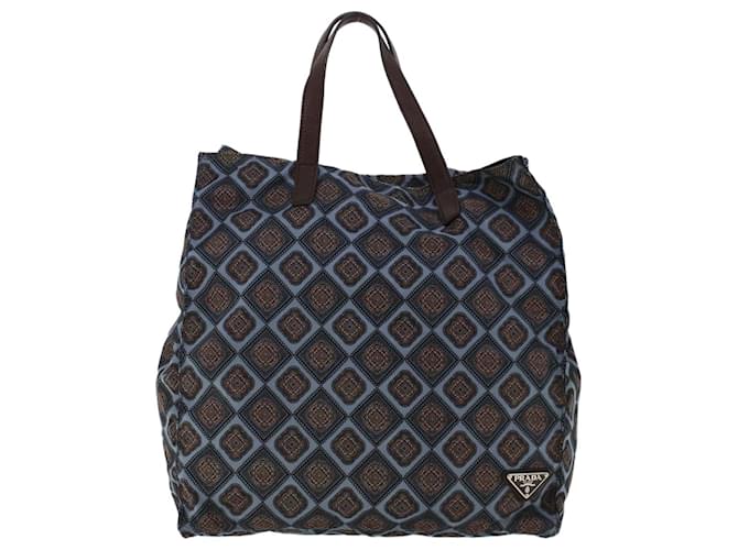 Tote Prada Tessuto Blue Synthetic  ref.969766