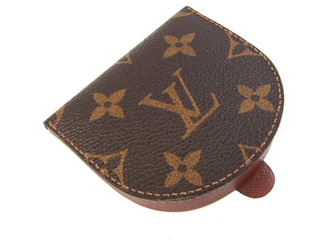 Louis Vuitton Porte monnai Cuvette Brown Cloth  ref.969773