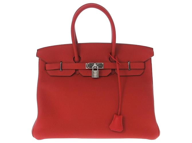 Hermès Birkin 35 Red Leather ref.969825 - Joli Closet