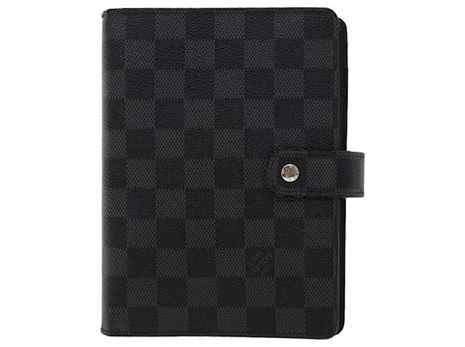 Louis Vuitton Agenda MM Black Cloth  ref.969870