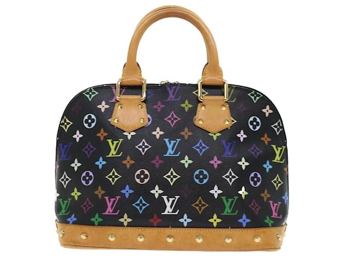 LOUIS VUITTON Monogram Multicolor Alma GM Hand Bag White M40441 LV Auth  yk5533