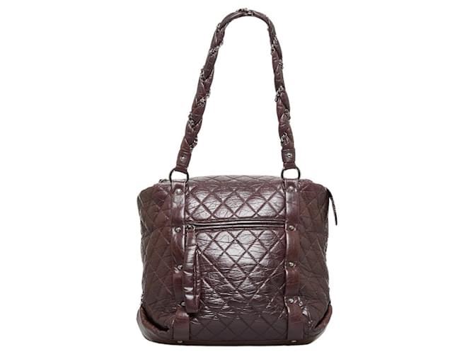 Chanel Lady Braid Brown Leather  ref.969937