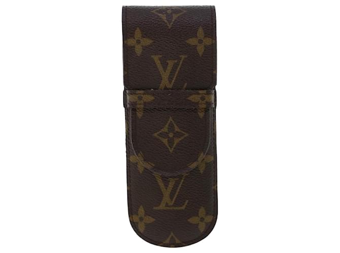 Louis Vuitton Etui à lunettes Brown Cloth  ref.970005