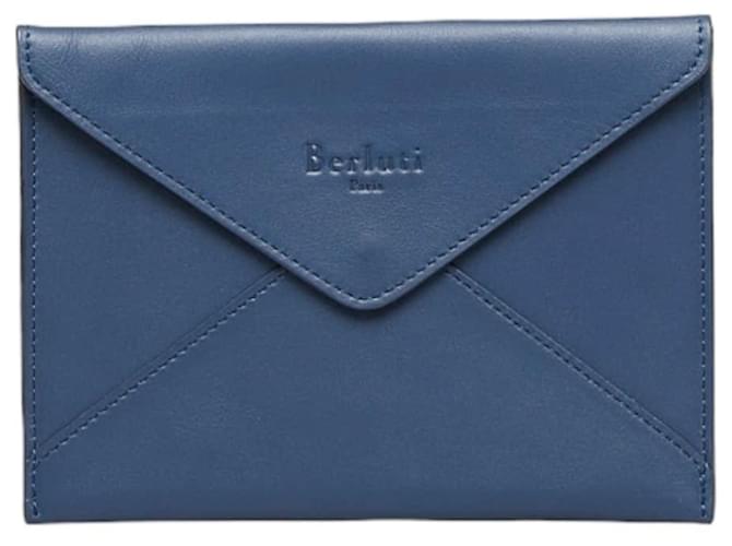 berluti Cuir Bleu Marine  ref.970026