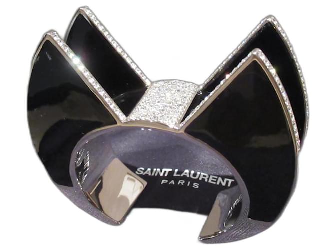 Saint Laurent Tuxedo cuff / Bracelet Black  ref.970083