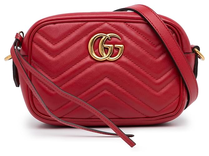 GUCCI Petit sac rouge GG Marmont