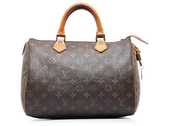 Louis Vuitton Monogram Speedy 30 - Brown Handle Bags, Handbags