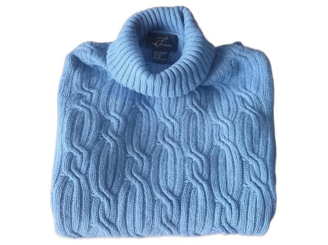 Autre Marque PULL à COL ROULE CACHEMIRE Bleu clair