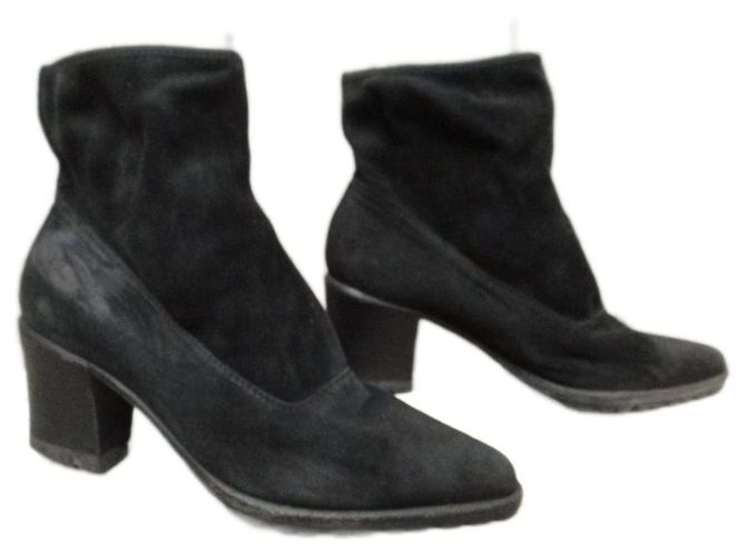 Bottines Sergio Rossi en daim noir