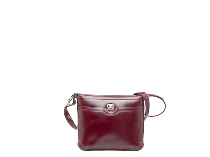 Céline Leather Crossbody Bag Red Pony-style calfskin  ref.970208