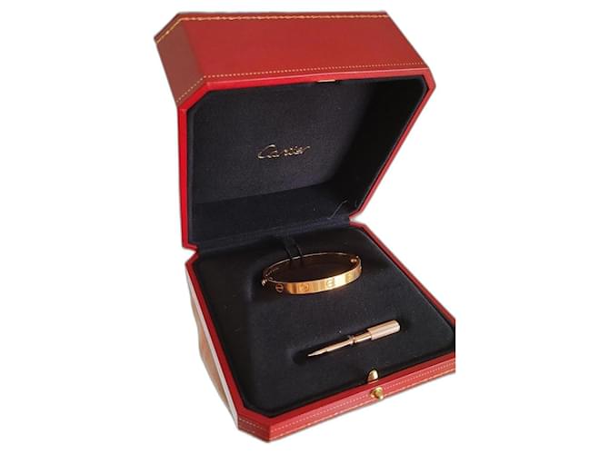 Armband Cartier-LOVE 15 Rotgold Pink Roségold  ref.970254