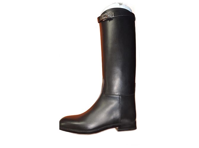 Hermès Jumping boots black leather
