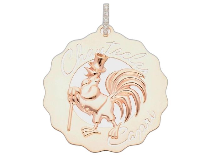 Autre Marque Pingente Chantecler em ouro rosa e diamantes Dourado