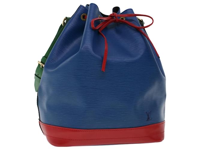 LOUIS VUITTON Epi Tricolor Noe Shoulder Bag Red Blue Green M44084 LV Auth  46274 Leather ref.970294 - Joli Closet
