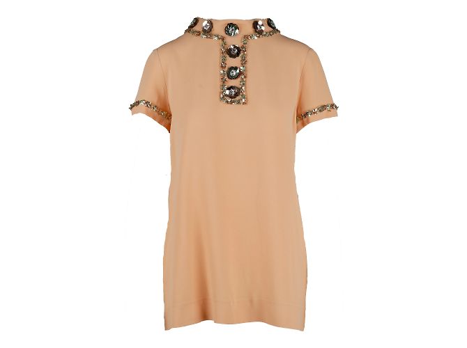 Blusa decorata con paillettes Moschino Multicolore