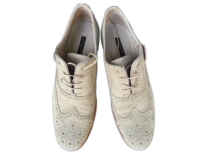 Louis Vuitton Derby da donna "lodge flat brogue". Beige 
