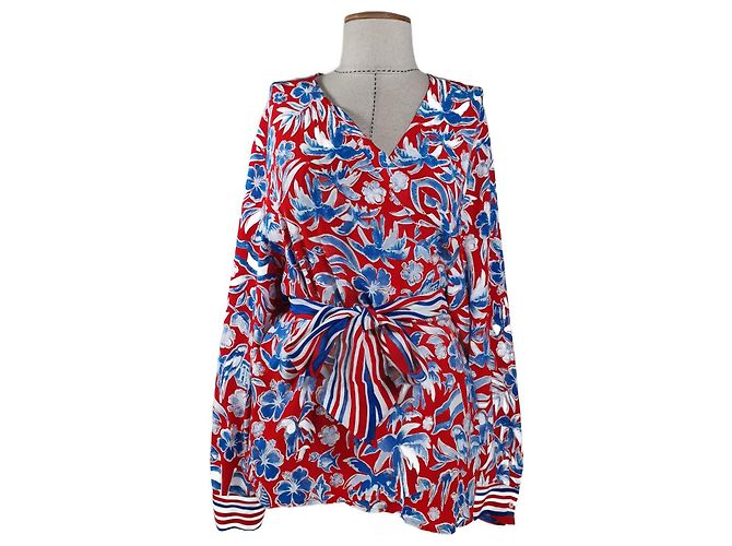 Top Tommy Hilfiger in viscosa multicolore