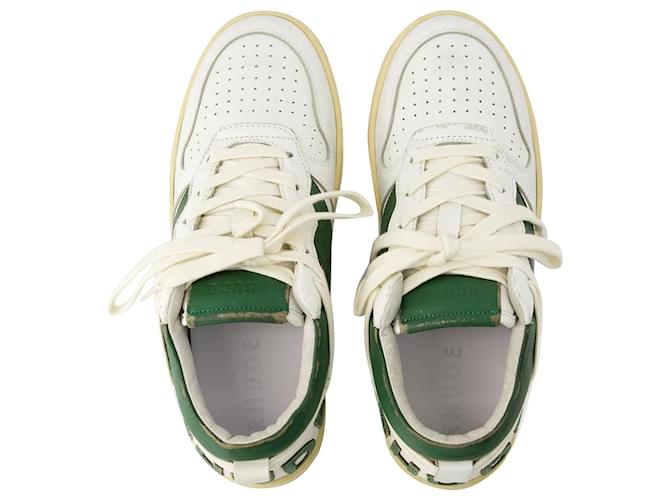 Autre Marque Sneakers basse Rhecess - Rosso - Pelle - Bianco/verde  ref.970579