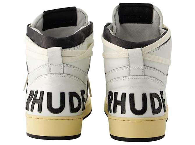 Autre Marque Rhecess Hi Sneakers - Rhude - Leather - Black/White  ref.970594