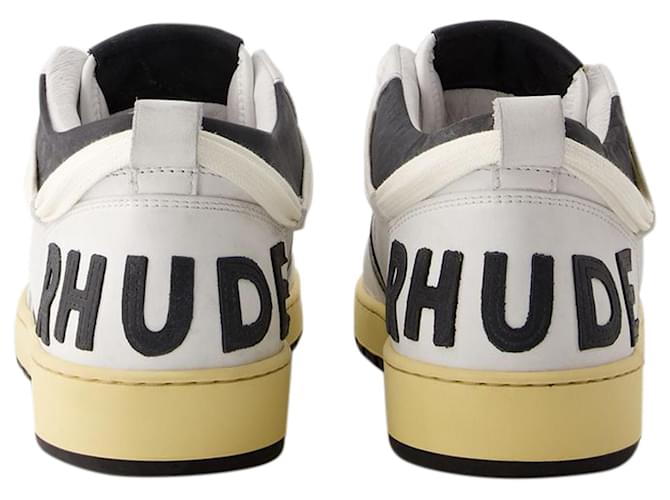 Autre Marque Rhecess Low Sneakers - Rhude - Leather - White/Black  ref.970619