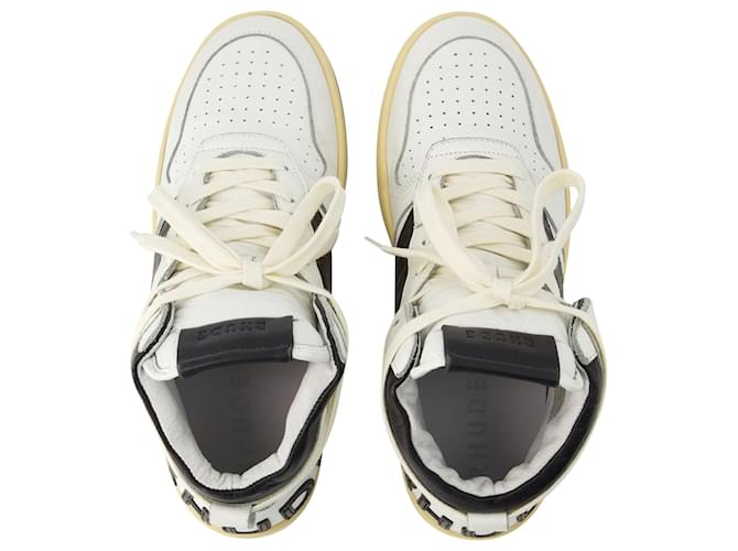 Autre Marque Rhecess Hi Sneakers - Rhude - Leder - Schwarz/Nicht-gerade weiss Weiß  ref.970620
