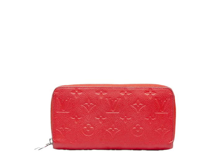 Louis Vuitton Monogram Empreinte Zippy M61865 Red Leather  ref.970664