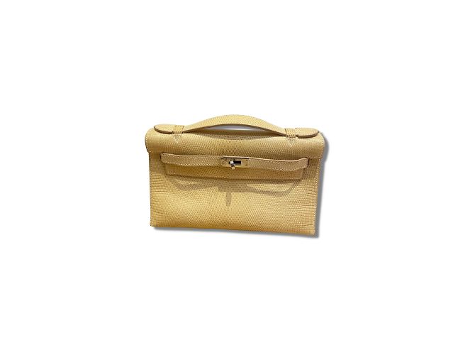 Kelly Hermès HERMES Handtaschen T.  Eidechse Beige
