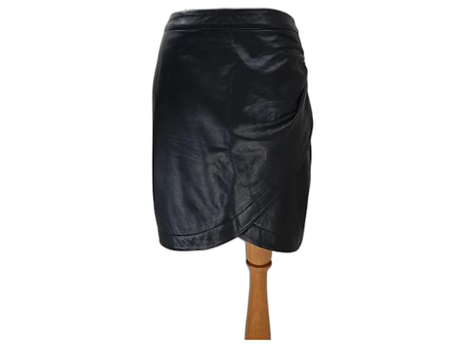 Day Birger & Mikkelsen Skirts Black Leather Lambskin  ref.971021