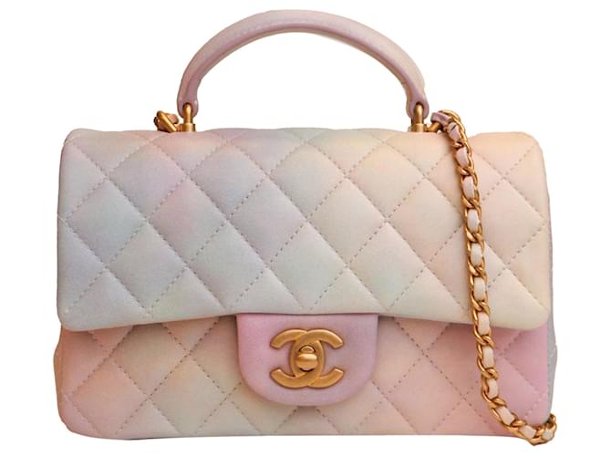 CHANEL 19 21A Pink Wallet on the Chain Crossbody Bag