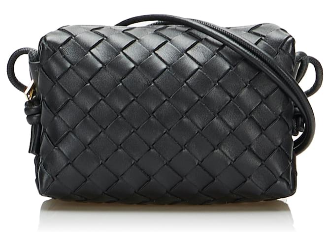 Bottega Veneta Mini Loop Black Leather Shoulder Bag New